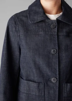 Wide Sleeve Organic Indigo Denim Jacket