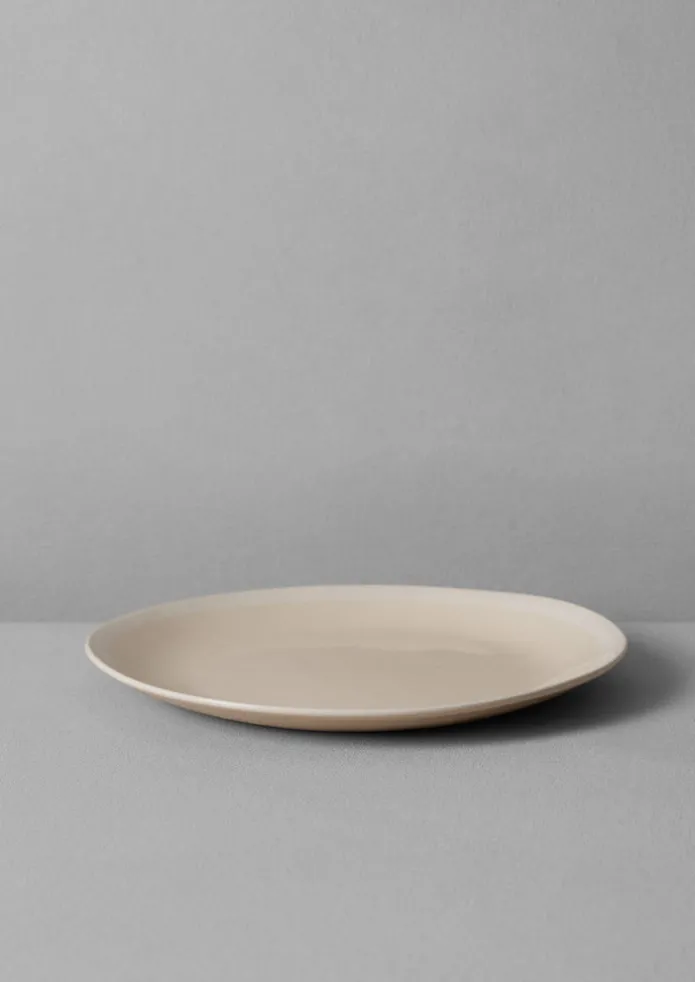 Wonki Ware White Wash Dinner Plate