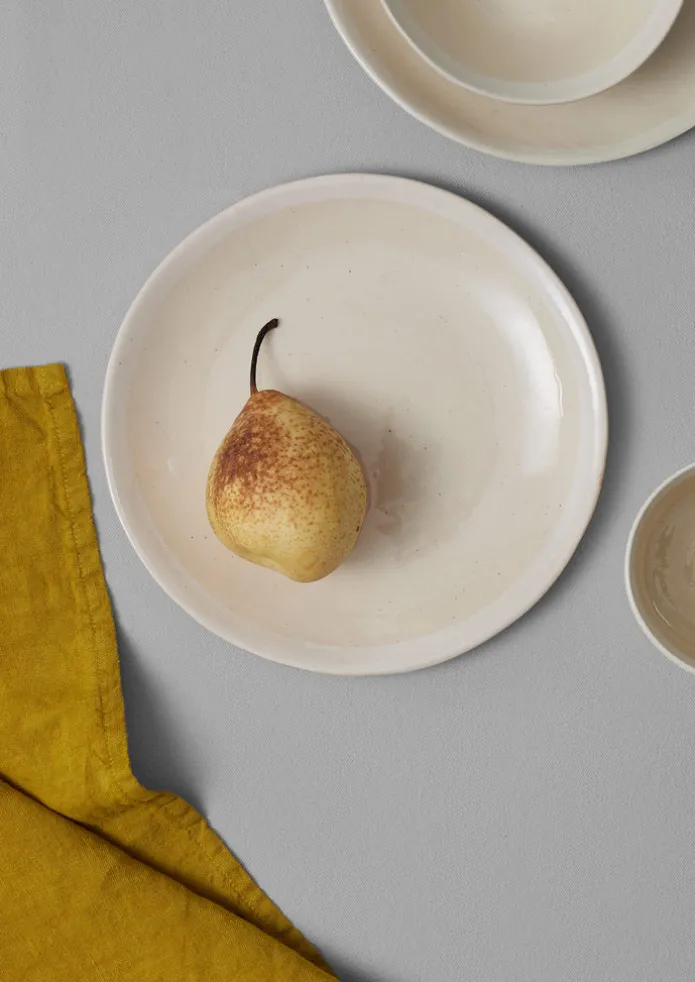 Wonki Ware White Wash Side Plate