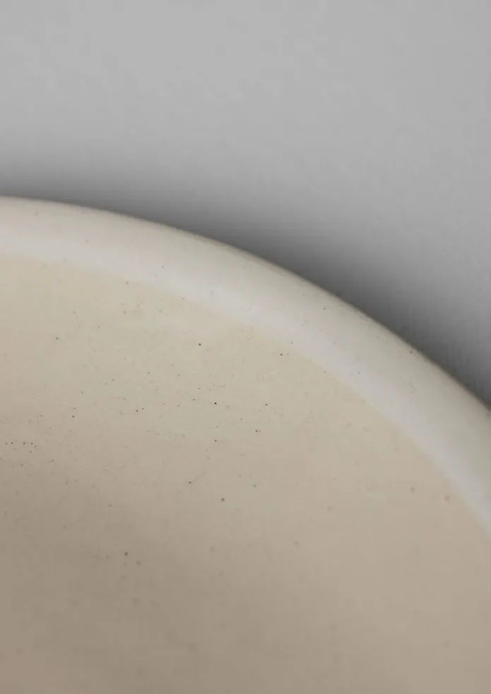 Wonki Ware White Wash Side Plate