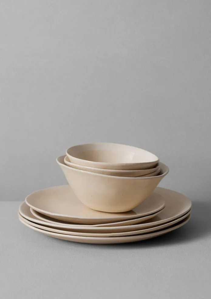Wonki Ware White Wash Side Plate
