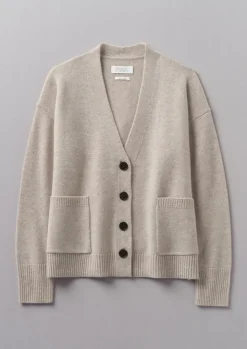 Wool Cashmere Boxy Cardigan