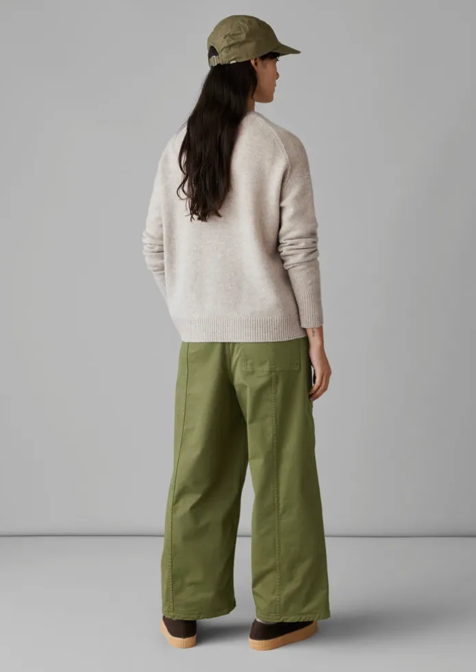 Wool Cashmere Boxy Cardigan