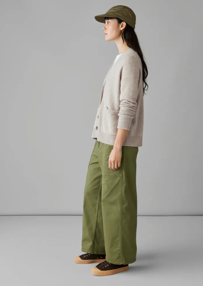 Wool Cashmere Boxy Cardigan