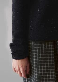 Wool Cashmere Neat Sweater