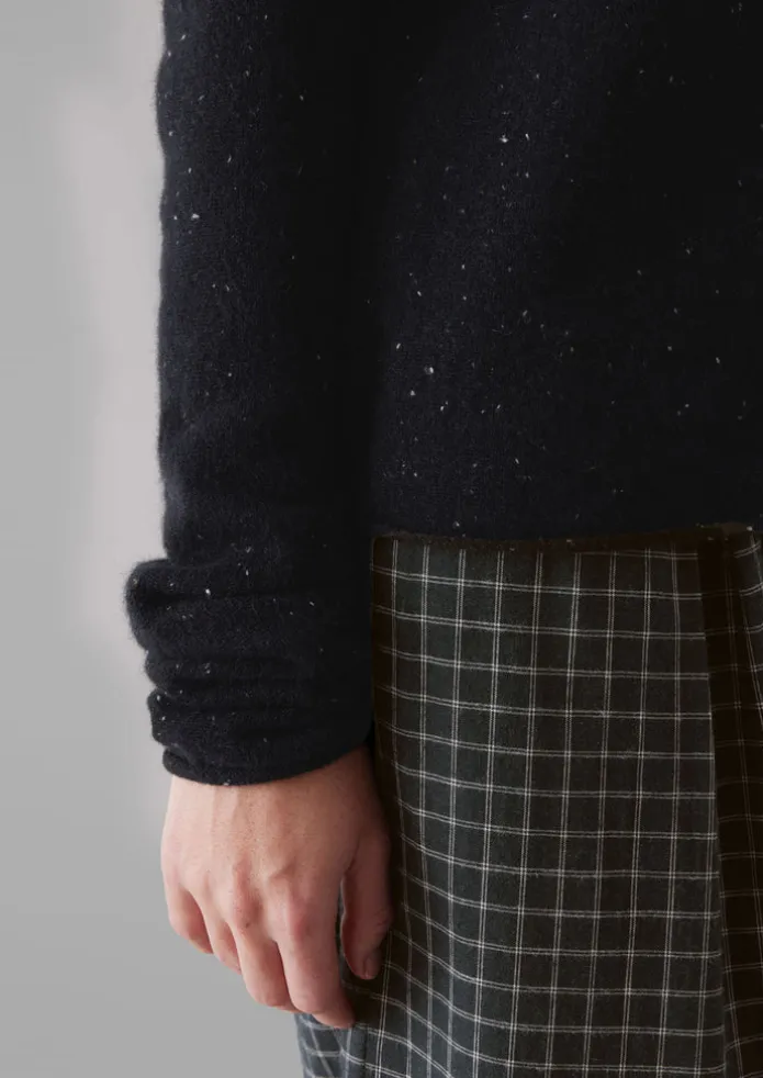 Wool Cashmere Neat Sweater
