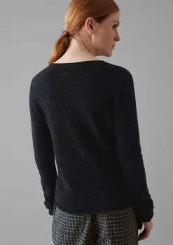 Wool Cashmere Neat Sweater