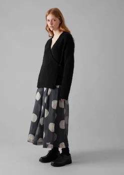 Wool Knitted Wrap Jacket