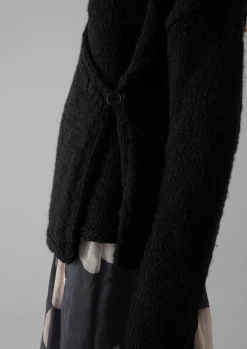 Wool Knitted Wrap Jacket