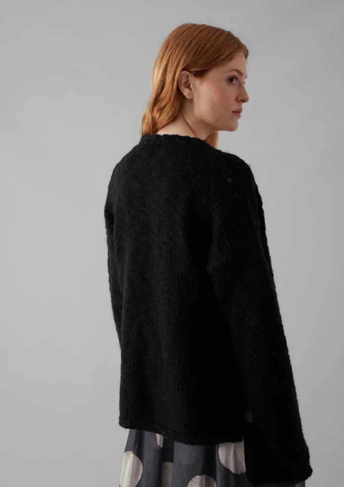 Wool Knitted Wrap Jacket