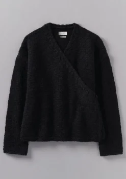 Wool Knitted Wrap Jacket