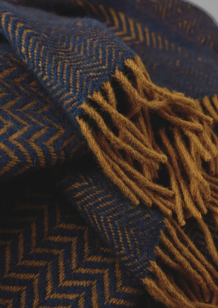 Zig Zag Wool Blanket